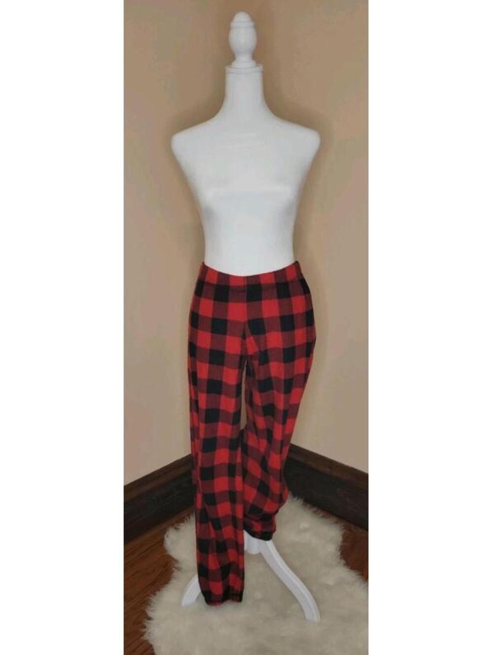 Flirtitude SMALL Women's Plaid Flannel Pajama Pants